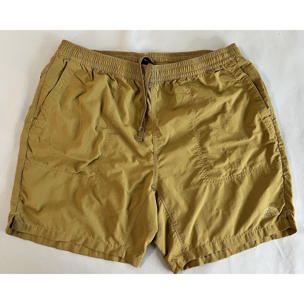 The North Face Men's Shorts Adventure Size Large Pull-On Khaki Stone